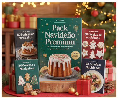 Pack navideño 100 recetas de pan dulce